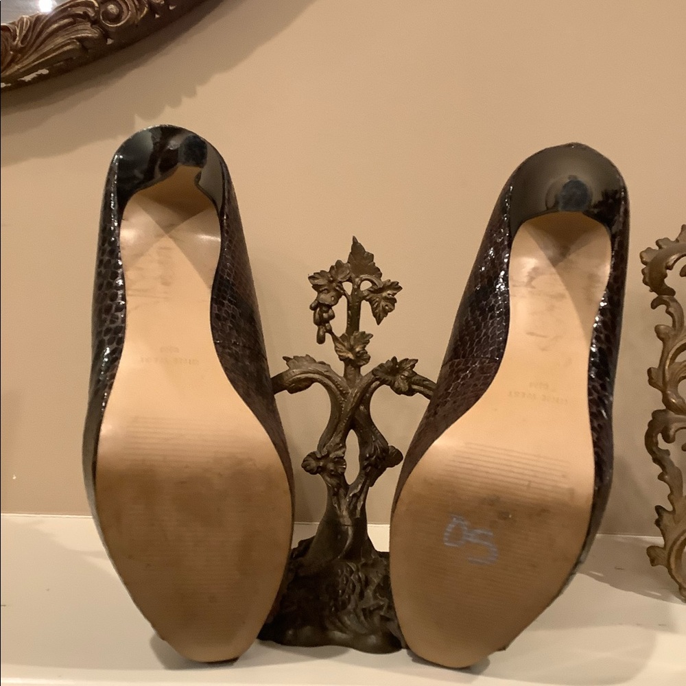 Nine West Snake Skin Platform Stiletto Hee… - Picture 5 of 6